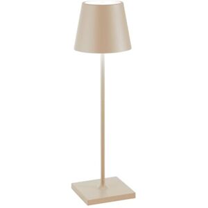 Zafferano , Poldina Pro-Lampa, Uppladdningsbar Sladdlös Bordslampa med Touchkontroller, Även Användbar som Utomhuslampa, Dimmer, 2200-3000 K,Höjd 38 CM, Färg Sand Zafferano , Poldina Pro-Lampa, Uppladdningsbar Sladdlös Bordslampa med Touchkontroller, Även Användbar som Utomhuslampa, Dimmer, 2200-3000 K,Höjd 38 CM, Färg Sand