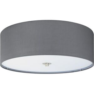 EGLO taklampa PASTERI, textiltaklampa med 3 ljuskällor material: metall, tyg, glas, färg: matt nickel, grå, sockel: E27, Ø: 47,5 cm EGLO taklampa PASTERI, textiltaklampa med 3 ljuskällor material: metall, tyg, glas, färg: matt nickel, grå, sockel: E27, Ø: 47,5 cm