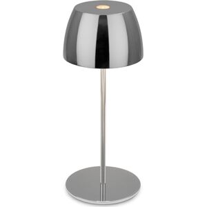 BRILONER Mini LED-bord trådlös IP44 med beröring, oändligt dimbar, uppladdningsbart batteri och ljuskälla utbytbar, sänglampa, vardagsrum, LED-lampa, 8 x 20 cm (DxH), krom BRILONER Mini LED-bord trådlös IP44 med beröring, oändligt dimbar, uppladdningsbart batteri och ljuskälla utbytbar, sänglampa, vardagsrum, LED-lampa, 8 x 20 cm (DxH), krom