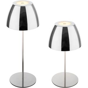 BRILONER – LED-bord trådlös IP44 med touch, steglöst dimbar, batteri och ljuskälla utbytbar, sänglampa, lä, LED-lampa, campinglampa, bord, utomhus, 36 x 10,5 cm, krom BRILONER – LED-bord trådlös IP44 med touch, steglöst dimbar, batteri och ljuskälla utbytbar, sänglampa, lä, LED-lampa, campinglampa, bord, utomhus, 36 x 10,5 cm, krom