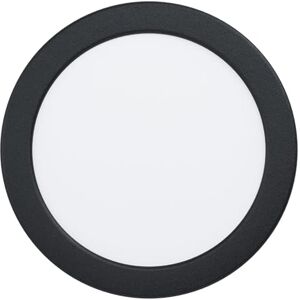 EGLO LED infälld spotlight Fueva 6, rund infälld badrumslampa, badrumslampa tak av plast i svart, infälld spotlight platt, varmvit-kallvit, IP44, ∅ 16,6 cm EGLO LED infälld spotlight Fueva 6, rund infälld badrumslampa, badrumslampa tak av plast i svart, infälld spotlight platt, varmvit-kallvit, IP44, ∅ 16,6 cm
