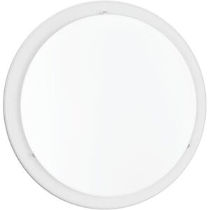 EGLO LED-taklampa, LED-planet, 1 lampa, modern, taklampa av stål och satinerad plast i vitt, klart, vardagsrum, varmvit, Ø 29 cm EGLO LED-taklampa, LED-planet, 1 lampa, modern, taklampa av stål och satinerad plast i vitt, klart, vardagsrum, varmvit, Ø 29 cm