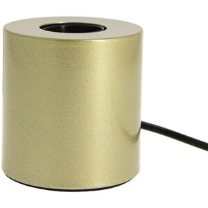 Xanlite , Cylindrisk bord i metall, mässingsfärg, E27-bas, modern design, justerbar höjd, elegant belysning, för sovrum eller kontor Xanlite , Cylindrisk bord i metall, mässingsfärg, E27-bas, modern design, justerbar höjd, elegant belysning, för sovrum eller kontor