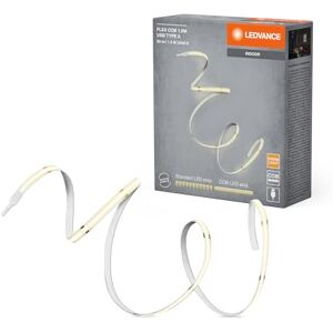 LEDVANCE FLEX COB dekorativa COB-remsor med varmvitt ljus och USB-anslutning typ A; 830 varmvit; ej dimbar; gul; silikon; 1;5 m; belysningsarmatur ej utbytbar LEDVANCE FLEX COB dekorativa COB-remsor med varmvitt ljus och USB-anslutning typ A; 830 varmvit; ej dimbar; gul; silikon; 1;5 m; belysningsarmatur ej utbytbar