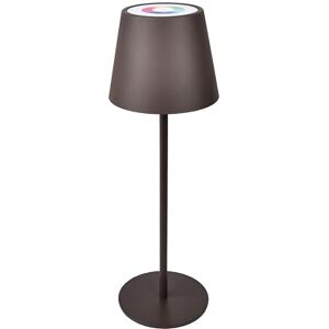 Velamp Josephine uppladdningsbar LED-bordslampa IP44 – 200 lumen, touchdimmer, vitt och RGB-ljus, 10 timmars batteritid, cortenmetallfärg Velamp Josephine uppladdningsbar LED-bordslampa IP44 – 200 lumen, touchdimmer, vitt och RGB-ljus, 10 timmars batteritid, cortenmetallfärg