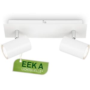 BRILONER EEK A svängbar LED-taklampa, 3 000 K, varmvit, 2 W vardera, 450 lumen vardera, ca. 50 000 h ljus, lampa, vardagsrum, sovrum, kök, 29 cm, vit BRILONER EEK A svängbar LED-taklampa, 3 000 K, varmvit, 2 W vardera, 450 lumen vardera, ca. 50 000 h ljus, lampa, vardagsrum, sovrum, kök, 29 cm, vit