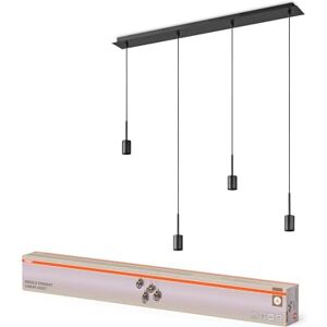 OSRAM Dekorpendellampa Needle Linear 4xE27, mörkgrå, stål, individuella ljusscenarier, 2m kabel OSRAM Dekorpendellampa Needle Linear 4xE27, mörkgrå, stål, individuella ljusscenarier, 2m kabel