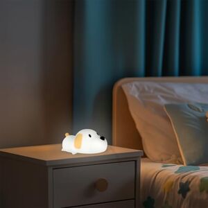 M mimotec Dogg LED touch-sänglampa för barn, varm temperatur (3 000K) + kall temperatur (6 000 K), kreativ design och opal finish. Perfekt för barn. LM9208 M mimotec Dogg LED touch-sänglampa för barn, varm temperatur (3 000K) + kall temperatur (6 000 K), kreativ design och opal finish. Perfekt för barn. LM9208