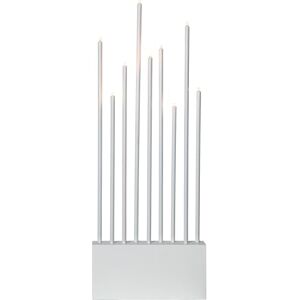 EGLO ljusstake Buzz, dekorationslampa för jul, fönsterdekoration i trä och vitt stål, varmvit ljusfärg EGLO ljusstake Buzz, dekorationslampa för jul, fönsterdekoration i trä och vitt stål, varmvit ljusfärg