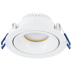 EGLO LED infälld spotlight Arenals, platt takspot, dimbar i 3 steg, taklampa i aluminium och plast vit, 4,9 W, 500 lm, 3000 K, varmvit, Ø 9,2 cm EGLO LED infälld spotlight Arenals, platt takspot, dimbar i 3 steg, taklampa i aluminium och plast vit, 4,9 W, 500 lm, 3000 K, varmvit, Ø 9,2 cm