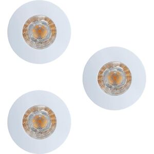 EGLO 3-delars set infällda spotlights Margo, utomhus takspot, takstrålkastare, aluminiumgjutning i vitt, frostat glas i vitt, varmvit, Ø 8,4 cm EGLO 3-delars set infällda spotlights Margo, utomhus takspot, takstrålkastare, aluminiumgjutning i vitt, frostat glas i vitt, varmvit, Ø 8,4 cm