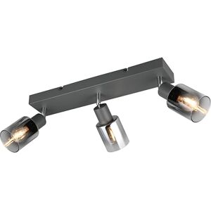 RL LIVE YOUR LIGHT Reality Leuchten spotlight bar CADIZ R81783042, antracit metall, förångat kromglas, exkl. 3 x E14 RL LIVE YOUR LIGHT Reality Leuchten spotlight bar CADIZ R81783042, antracit metall, förångat kromglas, exkl. 3 x E14
