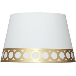 PRENDELUZ Bordsskärm i vitt och guld E14, mått 25 x 20 x 15 cm, perfekt för inredning och rumsmiljö. PRENDELUZ Bordsskärm i vitt och guld E14, mått 25 x 20 x 15 cm, perfekt för inredning och rumsmiljö.