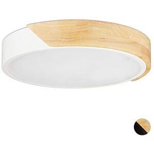 Relaxdays LED Taklampa, Metall, Trä, 18 W, Vit, 5 x 30 cm Relaxdays LED Taklampa, Metall, Trä, 18 W, Vit, 5 x 30 cm