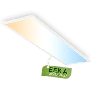 BRILONER EEK A LED-panel med fjärrkontroll, justerbar, CCT varm till kall vit, takpanel, köksyta, paneler, 100 x 25 x 6 cm, vit BRILONER EEK A LED-panel med fjärrkontroll, justerbar, CCT varm till kall vit, takpanel, köksyta, paneler, 100 x 25 x 6 cm, vit