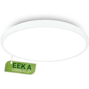 BRILONER LED-taklampa, energiklass A, 12,7 W till 2 900 lm, neutralt vitt ljus, aluminiumdekor, ljuskrona, vardagsrum, sovrum, taklampa, kök, 33 x 6 cm, vit BRILONER LED-taklampa, energiklass A, 12,7 W till 2 900 lm, neutralt vitt ljus, aluminiumdekor, ljuskrona, vardagsrum, sovrum, taklampa, kök, 33 x 6 cm, vit