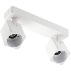 GTV Vägglampa RENO, aluminium, IP20, max. 20 W x 2, dubbel, fyrkantig, vit GTV Vägglampa RENO, aluminium, IP20, max. 20 W x 2, dubbel, fyrkantig, vit