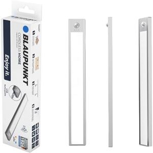 Blaupunkt Magnetisk LED-ljusstång med rörelsesensor, USB-C-laddningsbar, 100 lumen 4 000 K, neutralvit, dimbar, 21 cm, utan skruvar, nattljus under möbler, sovrum, skåp, låda Blaupunkt Magnetisk LED-ljusstång med rörelsesensor, USB-C-laddningsbar, 100 lumen 4 000 K, neutralvit, dimbar, 21 cm, utan skruvar, nattljus under möbler, sovrum, skåp, låda