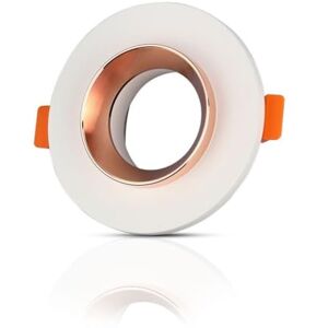 V-TAC VT-862 1Xgu10 gips metall vit gips infälld ljus med Matt Rose Gold Bottom-Round V-TAC VT-862 1Xgu10 gips metall vit gips infälld ljus med Matt Rose Gold Bottom-Round