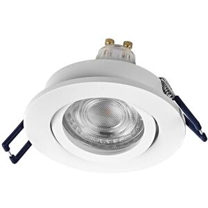 OSRAM Spot Set LED Infälld Spotlight Flexibel 4,5W Vit, 2700K Varmvit, Aluminium, Vridbar Klickmontering, Set om 3 OSRAM Spot Set LED Infälld Spotlight Flexibel 4,5W Vit, 2700K Varmvit, Aluminium, Vridbar Klickmontering, Set om 3