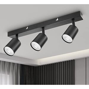 Dehobo Taklampa Spotlight Takstång i Matt Svart Taklampor Spotlights med GU10-sockel Industriell 3-vägsljus Tak inomhus Spotlight för kök Lounge Sovrum Matsal Dehobo Taklampa Spotlight Takstång i Matt Svart Taklampor Spotlights med GU10-sockel Industriell 3-vägsljus Tak inomhus Spotlight för kök Lounge Sovrum Matsal