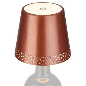 BRILONER – LED flasklampa dimbar, flasklampa toppsockel LED, bord trådlös, dimbar sänglampa touch, skrivbord, lä, varmt vitt ljus, 11 x 9 cm (DxH), koppar-matt BRILONER – LED flasklampa dimbar, flasklampa toppsockel LED, bord trådlös, dimbar sänglampa touch, skrivbord, lä, varmt vitt ljus, 11 x 9 cm (DxH), koppar-matt