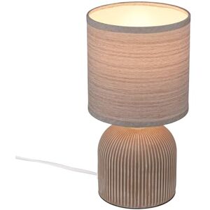 BRILONER Bord med lampskärm, kabelbrytare, keramisk bas, nattlampa, lä, dekorativ för hall, kontor BRILONER Bord med lampskärm, kabelbrytare, keramisk bas, nattlampa, lä, dekorativ för hall, kontor