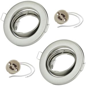 Sweet Led LED-infälld ram i borstat rostfritt stål med GU10-uttag Sweet Led LED-infälld ram i borstat rostfritt stål med GU10-uttag