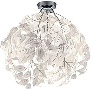 RL LIVE YOUR LIGHT Reality Leuchten Takljus Leavy R60461001, metall nickel matt, blad plast vit, exkl. 1 x E27 RL LIVE YOUR LIGHT Reality Leuchten Takljus Leavy R60461001, metall nickel matt, blad plast vit, exkl. 1 x E27