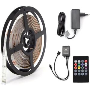 VoltShine 3 m LED-remsa med musikalisk rytm och låg spänning, perfekt för rumsdekoration och festlig atmosfär. VoltShine 3 m LED-remsa med musikalisk rytm och låg spänning, perfekt för rumsdekoration och festlig atmosfär.