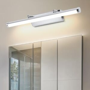 Dehobo Spegel badrum 9 W 42 cm modern LED-belysning, vattentät IP44, 4 000K, 730 LM, neutral vit, inte dimbar Dehobo Spegel badrum 9 W 42 cm modern LED-belysning, vattentät IP44, 4 000K, 730 LM, neutral vit, inte dimbar