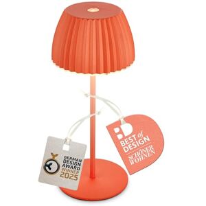 BRILONER Riffle Mini LED bord trådlös IP44 med ljuskant, touchdimmer, batteri utbytbar, sänglampa, LED-lampa, batterilampa, tysk design Award Winner 2025, 8,5 x 20 cm, orange BRILONER Riffle Mini LED bord trådlös IP44 med ljuskant, touchdimmer, batteri utbytbar, sänglampa, LED-lampa, batterilampa, tysk design Award Winner 2025, 8,5 x 20 cm, orange