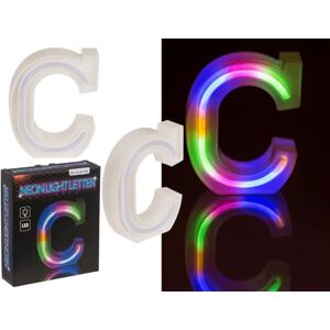 Out of the blue neonbokstav, C, höjd: 16 cm, för 2 mikrobatterier (AAA), i presentförpackning Out of the blue neonbokstav, C, höjd: 16 cm, för 2 mikrobatterier (AAA), i presentförpackning