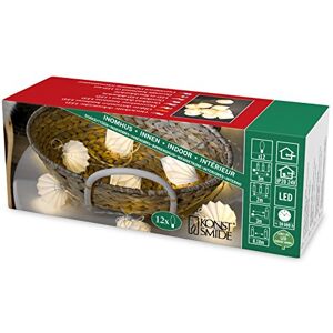 Konstsmide 3198-103 LED dekorativ olikkedja "vita papper prismor" / för inomhus (IP20)/24 V innerentrafo/12 varma vita dioder/transparent kabel Konstsmide 3198-103 LED dekorativ olikkedja "vita papper prismor" / för inomhus (IP20)/24 V innerentrafo/12 varma vita dioder/transparent kabel