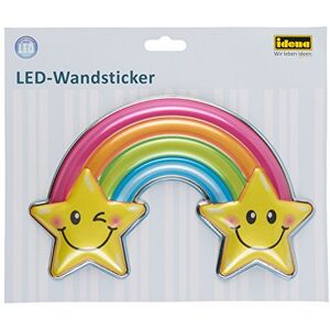 Idena 31256 – LED väggklistermärke lampa regnbåge, med ljussensor, ca 22 x 13 cm, perfekt som nattlampa för barnrummet Idena 31256 – LED väggklistermärke lampa regnbåge, med ljussensor, ca 22 x 13 cm, perfekt som nattlampa för barnrummet
