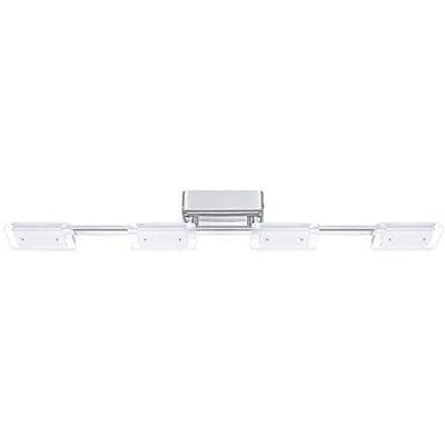 EGLO CARTAMA Taklampa med 4 lampor, stål, integrerad, 4,5 W, krom EGLO CARTAMA Taklampa med 4 lampor, stål, integrerad, 4,5 W, krom