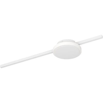 EGLO LED taklampa Sarginto, 2-flammig taklampa minimalistisk, vardagsrumslampa av metall, plast i vitt, LED korridorlampa tak varmvitt, rund EGLO LED taklampa Sarginto, 2-flammig taklampa minimalistisk, vardagsrumslampa av metall, plast i vitt, LED korridorlampa tak varmvitt, rund