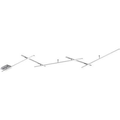 Trio Leuchten Trio LED-lampor LED taklampa Indira 674610507, metall, nickel matt, akryl vit, 3 x 6 watt & 2 x 3,5 watt Trio Leuchten Trio LED-lampor LED taklampa Indira 674610507, metall, nickel matt, akryl vit, 3 x 6 watt & 2 x 3,5 watt