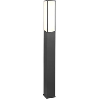 Trio Leuchten LED utomhus vägbelysning Fuerte 42620142, aluminium formgjuten antracit, skärm akryl opal vit, inklusive 15 watt LED Trio Leuchten LED utomhus vägbelysning Fuerte 42620142, aluminium formgjuten antracit, skärm akryl opal vit, inklusive 15 watt LED