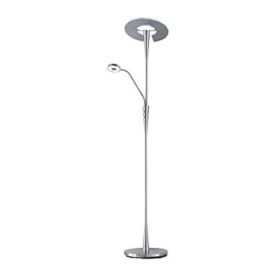 Trio Leuchten 422710307 Quebec A, golvlampa, nickel, 30 watt, integrerad, nickelmatt Trio Leuchten 422710307 Quebec A, golvlampa, nickel, 30 watt, integrerad, nickelmatt