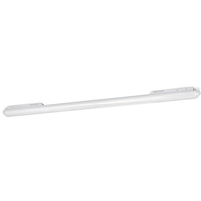 EGLO LED fuktlampa Pro LED-E, seriekoppling möjlig, 2500 lumen, belysning källare garage, armatur 114 cm, taklampa rör, vit, neutralt vitt, IP65 EGLO LED fuktlampa Pro LED-E, seriekoppling möjlig, 2500 lumen, belysning källare garage, armatur 114 cm, taklampa rör, vit, neutralt vitt, IP65