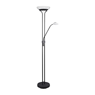 RL LIVE YOUR LIGHT Reality Leuchten LED-golvlampa Orson R40073532, metall svart matt, glas alabasterfärgad vit, inkl. 27 watt LED 4,5 watt LED, dimmer RL LIVE YOUR LIGHT Reality Leuchten LED-golvlampa Orson R40073532, metall svart matt, glas alabasterfärgad vit, inkl. 27 watt LED 4,5 watt LED, dimmer