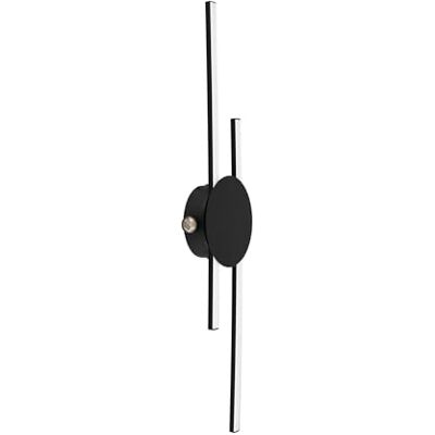 EGLO LED vägglampa Venticello, stavformad inomhuslampa, sovrumslampa med indirekt belysning, svart metall, varmvit EGLO LED vägglampa Venticello, stavformad inomhuslampa, sovrumslampa med indirekt belysning, svart metall, varmvit