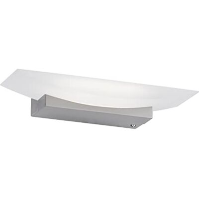 Fischer & Honsel LED vägglampa skål TW, dekorativ väggbelysning med glaslampskärm, dimbar inkl. CCT tunable vit, metall i nickelfärger matt & akrylglas i satinerat vitt, 30 x 6 cm Fischer & Honsel LED vägglampa skål TW, dekorativ väggbelysning med glaslampskärm, dimbar inkl. CCT tunable vit, metall i nickelfärger matt & akrylglas i satinerat vitt, 30 x 6 cm