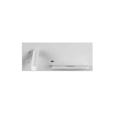 Zarivy Vägglampa 2 + 8 W 4000 k Velazquez vänster vit USB + QI, 130 lm, dubbel tändning. Modern och funktionell design, perfekt för att lysa upp ditt snygga utrymme. Mått: 14 x 35 x 14 cm. Zarivy Vägglampa 2 + 8 W 4000 k Velazquez vänster vit USB + QI, 130 lm, dubbel tändning. Modern och funktionell design, perfekt för att lysa upp ditt snygga utrymme. Mått: 14 x 35 x 14 cm.