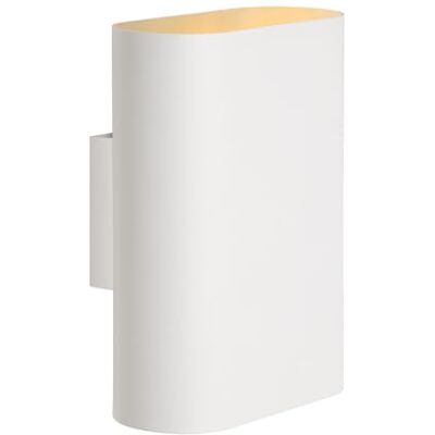 LUCIDE OVALIS – Vägglampa – 2 x E14 – vit, 16 cm x 9 cm x 20 cm LUCIDE OVALIS – Vägglampa – 2 x E14 – vit, 16 cm x 9 cm x 20 cm