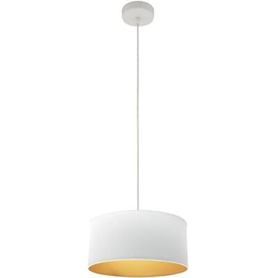 PRENDELUZ Hänge e27 vit/guld, 30 x 30 cm, modern och elegant design, perfekt som inomhusbelysning. PRENDELUZ Hänge e27 vit/guld, 30 x 30 cm, modern och elegant design, perfekt som inomhusbelysning.