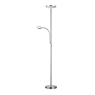 RL LIVE YOUR LIGHT Reality Leuchten R42752107 Ackbar A+, LED-golvlampa, metall, 18 watts, integrerad, nickel matt, 31 x 31 x 182 cm RL LIVE YOUR LIGHT Reality Leuchten R42752107 Ackbar A+, LED-golvlampa, metall, 18 watts, integrerad, nickel matt, 31 x 31 x 182 cm