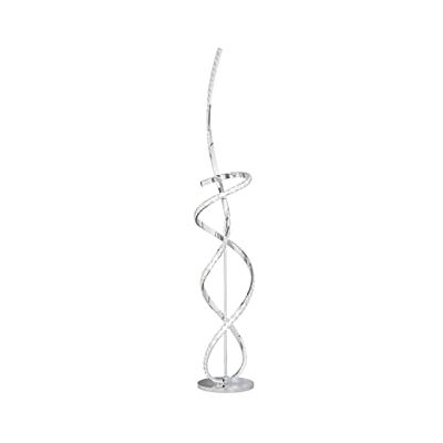 WOFI ABRO golvlampa i modern design med kristallapplikationer, dimbar, silver WOFI ABRO golvlampa i modern design med kristallapplikationer, dimbar, silver
