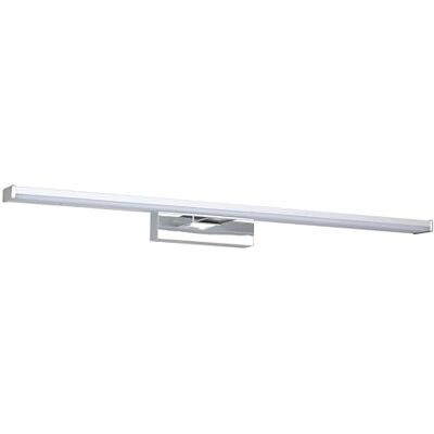 EGLO Galenzana-E LED-spegellampa för badrummet, spegellampa av krom- och silverfärgad metall och vit plast, neutralvitt ljus, IP44 EGLO Galenzana-E LED-spegellampa för badrummet, spegellampa av krom- och silverfärgad metall och vit plast, neutralvitt ljus, IP44